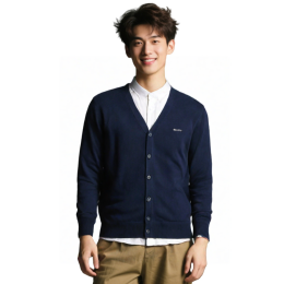 【Design Dark Blue V-Neck Button-Up Knitted Cooling Cardigan】|Medtronic|Medical Technology|Long-Sleeve Design|Office Staff|Technical Support Personnel|Cooling Cardigan Company CAR045 【Design Dark Blue V-Neck Button-Up Knitted Cooling Cardigan】|Medtronic|Medical Technology|Long-Sleeve Design|Office Staff|Technical Support Personnel|Cooling Cardigan Company CAR045